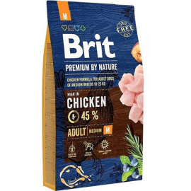 BRIT PREMIUM By Nature Adult Medium M, cu Pui, Hrana Uscata Caine Talie Medie, 8kg