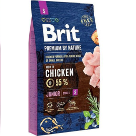 BRIT PREMIUM By Nature Junior Small S, cu Pui, Hrana Uscata Caine Junior Talie Mica, 8kg