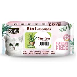 Servetele Antibacteriene Pisici ABSORB PLUS 5in1 Aloe Vera 80buc