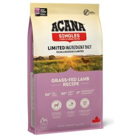 ACANA Singles Grass-Fed Lamb, cu Miel si Mere, Hrana Uscata Monoproteica Fara Cereale Pentru Caini, 11.4kg