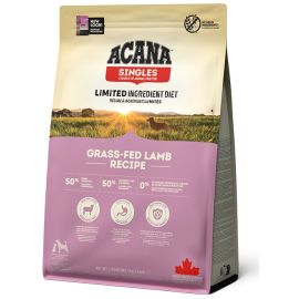 ACANA Singles Grass-Fed Lamb, cu Miel si Mere, Hrana Uscata Monoproteica Fara Cereale Pentru Caini, 2kg