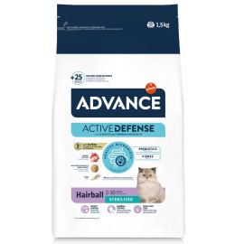 ADVANCE Hairball Sterilised, cu Curcan, Hrana Uscata Pisici Sterilizate, Limitarea Ghemelor de Blana, 1.5kg