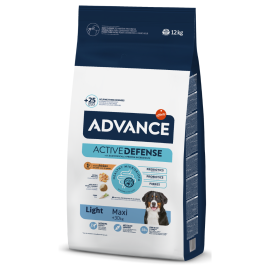 ADVANCE Light Maxi, Hrana Uscata Caine Supraponderal, Controlul Greutatii 12Kg