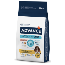 ADVANCE Sensitive Adult, cu Somon, Hrana Uscata Caine, Monoproteica, Digestie Sensibila | Piele Sanatoasa | Blana Stralucitoare 12kg