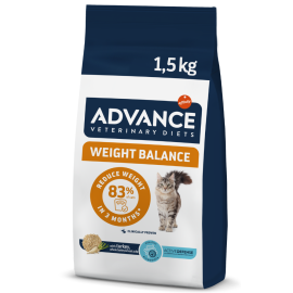 ADVANCE Veterinary Diets WEIGHT BALANCE, Hrana Uscata Pisici Obeze, Controlul Greutatii, 1.5kg