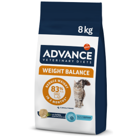 ADVANCE Veterinary Diets WEIGHT BALANCE, Hrana Uscata Pisici Obeze, Controlul Greutatii, 8kg