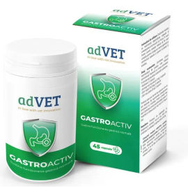 adVET Gastroactiv, Supliment Nutritiv Pentru Mentinerea Sanatatii Stomacului la Caini si Pisici, 45cps