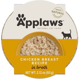 APPLAWS 100% Natural, Bol Hrana Umeda Pisici, Piept de Pui si Orez 60g