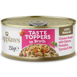 APPLAWS 100% Natural, Conserva Hrana Umeda Caine, Piept de Pui | Somon | Vegetale in Supa 156g