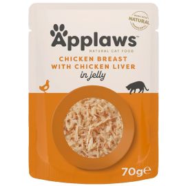 APPLAWS Plic Hrana Umeda Pisici, Piept de Pui si Ficat in Aspic, 70g