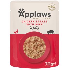 APPLAWS Plic Hrana Umeda Pisici, Piept de Pui si Vita in Aspic, 70g