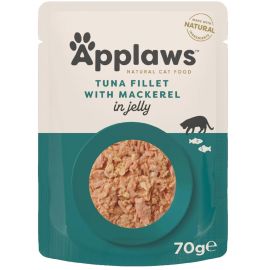 APPLAWS Plic Hrana Umeda Pisici, Ton si Macrou in Aspic, 70g