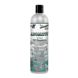 DOUBLE K Aromatic – Șampon Profesional Concentrat 6:1, Dezodorizant și Hrănitor, Pentru Câini și Pisici cu Piele Sensibilă și Blană Deteriorată, 473ml