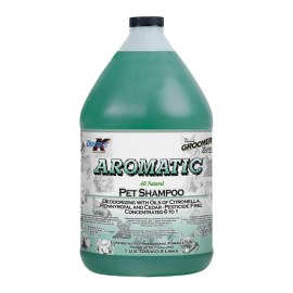 DOUBLE K Aromatic – Șampon Profesional Concentrat 6:1, Dezodorizant și Hrănitor, Pentru Câini și Pisici cu Piele Sensibilă și Blană Deteriorată, 3.8L