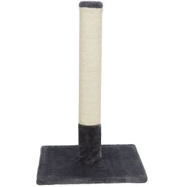 BATRES Sisal Cilindric Vertical, cu Baza Larga, Pentru Pisici, Plus Gri, 38x38cm | Inaltime 62cm