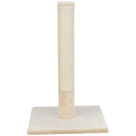 BATRES Sisal Cilindric Vertical, cu Baza Larga, Pentru Pisici, Plus Bej, 38x38cm | Inaltime 62cm