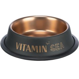 BE NORDIC Castron Antiderapant, Inox Negru, Pentru Caini si Pisici, 0.2L | 15cm