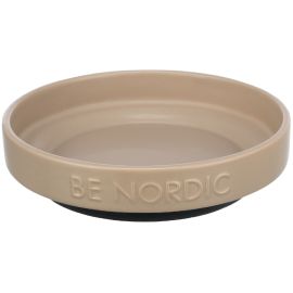 BE NORDIC Bol Ceremic Pentru Pisici sau Pui de Catel, Taupe, 0.3L | 16cm