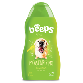 BEEPS Șampon Hidratant pentru Câini și Pisici, Formulă Blândă cu Aloe Vera, 502ml