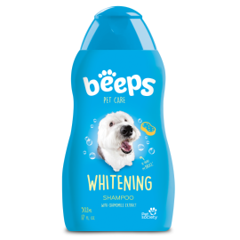 BEEPS Șampon pentru Blană Albă, Cu Mușețel și Intensificator de Culoare, pentru Câini și Pisici, , 502ml