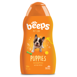 BEEPS Șampon pentru Cățeluși, Formulă Blândă cu Proteine din Lapte, 502ml