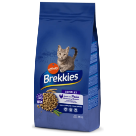 BREKKIES Excel Complet Hrană Uscată Premium pentru Pisici Adulte, 15kg