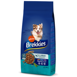 BREKKIES Excel Hrană Uscată pentru Câini Adulți, cu Somon și Legume, 20kg