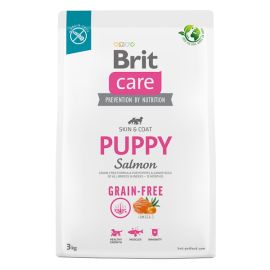 BRIT CARE Grain-Free Puppy cu Somon, Hrană Uscata Fără Cereale pentru Caini Juniori, Blană și Piele Sănătoase, 3kg