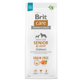 BRIT CARE Grain-Free Senior & Light, cu Somon, Hrană Uscata Fără Cereale pentru Câini Vârstnici sau Supraponderali, 12kg
