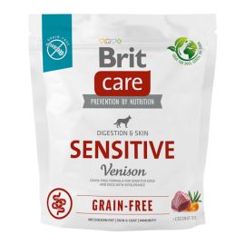 BRIT CARE Grain-Free Sensitive, cu Vânat, Hrană Uscata Fără Cereale pentru Câini cu Digestie Sensibilă și Intoleranțe Alimentare, 1kg