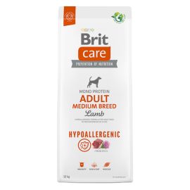 BRIT CARE Hypoallergenic Adult Medium Breed, cu Miel, Hrană Monoproteică pentru Câini Adulți de Talie Medie, 12kg