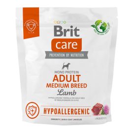 BRIT CARE Hypoallergenic Adult Medium Breed, cu Miel, Hrană Monoproteică pentru Câini Adulți de Talie Medie, 1kg