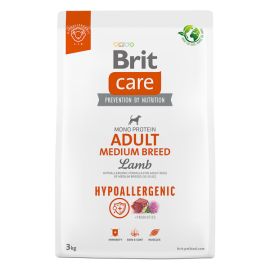 BRIT CARE Hypoallergenic Adult Medium Breed, cu Miel, Hrană Monoproteică pentru Câini Adulți de Talie Medie, 3kg