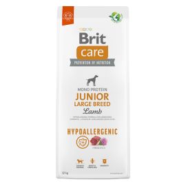 BRIT CARE Hypoallergenic Junior Large Breed, cu Miel, Hrană Uscata Monoproteică pentru Câini Juniori de Talie Mare, 12kg