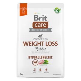 BRIT CARE Hypoallergenic Weight Loss, cu Iepure, Hrană Uscata Hipoalergenică, Monoproteica, pentru Câini Supraponderali, 3kg