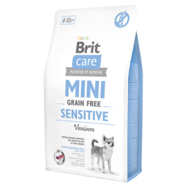 BRIT CARE Mini Grain Free Adult, Vanat, Hrana Uscata Hipoalergenica, Fara Cereale, Caine, Sensibilitate Digestiva | Intolerante Alimentare | Alergii, 2kg