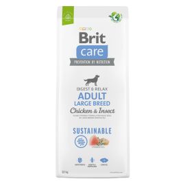 BRIT CARE Sustainable Adult Large Breed, cu Pui și Insecte, Hrană Uscata Sustenabila pentru Câini Adulți de Talie Mare, Fără Gluten, 12kg