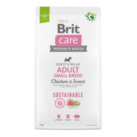 BRIT CARE Sustainable Adult Small Breed, cu Pui și Insecte, Hrană Uscata Sustenabilă pentru Câini de Talie Mică, Fără Gluten, 7kg