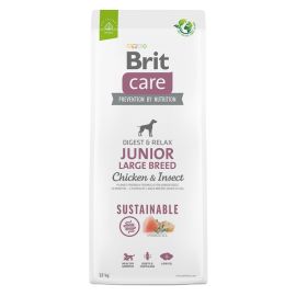BRIT CARE Sustainable Junior Large Breed, cu Pui și Insecte, Hrană Uscata Sustenabila pentru Juniori de Talie Mare, Fara Gluten, 3kg