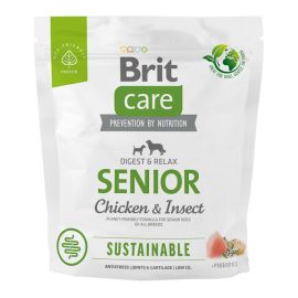 BRIT CARE Sustainable Senior, cu Pui și Insecte, Hrană Uscata Sustenabila pentru Câini Vârstnici, Fără Gluten , 1kg