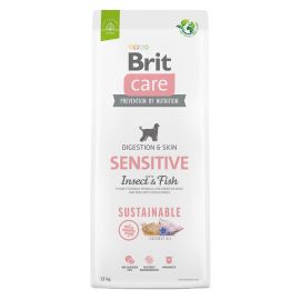 BRIT CARE Sustainable Sensitive, cu Insecte și Pește, Hrană Uscata Fără Cereale pentru Câini cu Piele Sensibilă, 3kg