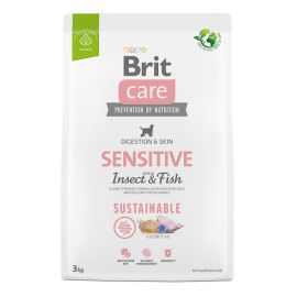 BRIT CARE Sustainable Sensitive, cu Insecte și Pește, Hrană Uscata Fără Cereale pentru Câini cu Piele Sensibilă, 3kg
