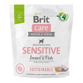 BRIT CARE Sustainable Sensitive, cu Insecte și Pește, Hrană Uscata Fără Cereale pentru Câini cu Piele Sensibilă, 1kg