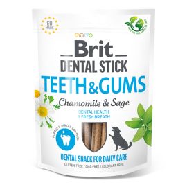 BRIT Dental Stick Teeth & Gums, cu Mușețel și Salvie, Recompensa Dentara pentru Dinți și Gingii Sănătoase la Câini, 7buc