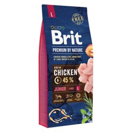 BRIT PREMIUM By Nature Junior Large L, cu Pui, Hrana Uscata Caine Junior Talie Mare, 3kg