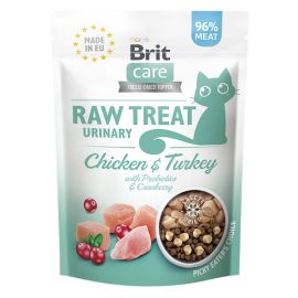 BRIT Raw Treat Cat Urinary, Recompensă Funcțională Naturală pentru Pisici Sterilizate, cu Merișoare și Probiotice, 40g