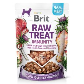 BRIT Raw Treat Immunity, cu Miel și Pui, Recompensă Naturală, Liofilizata, ,cu Probiotice și Antioxidanți, pentru Câini, 40g 