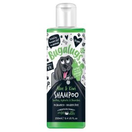 BUGALUGS Aloe & Kiwi, Sampon Vegan Pentru Caini, Hidratant | Calmant si Antimatreata Pentru orice Tip de Blana 250ml