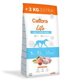 CALIBRA Dog Life Adult Large Breed, cu Pui – Hrană Uscata Superpremium pentru Câini Adulți de Talie Mare, 12kg + 2kg Gratis