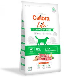 CALIBRA Dog Life Adult Medium Breed, cu Miel – Hrană Uscata Superpremium pentru Câini Adulți de Talie Medie, 2.5kg